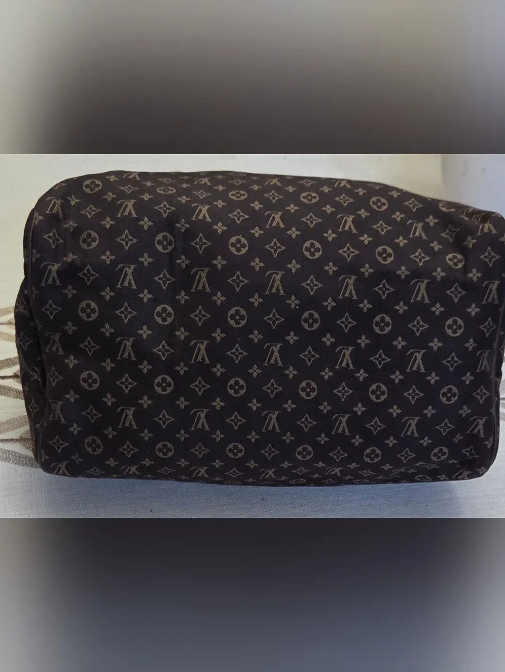 Louis Vuitton Brown Monogram Canvas Duffel Bag with Gold Hardware